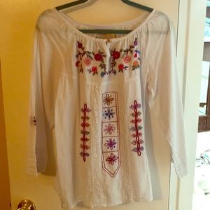 Embroidered Handcrafted Guatemalan Shirt NWT